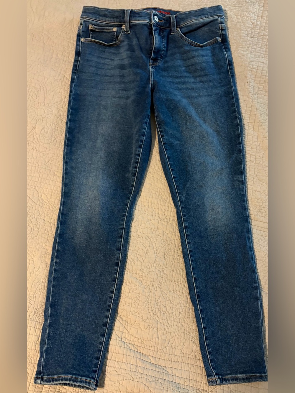Lucky Brand Women's Ava jeans. Midrise Indigo Skinny Jeans - size 14/32R. VGUC.